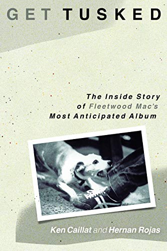 Book cover: "Get Tusked" with a black and white photo of a dog and shoe.