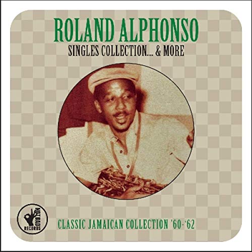 CD cover featuring a portrait of Roland Alphonso on a checkered background.