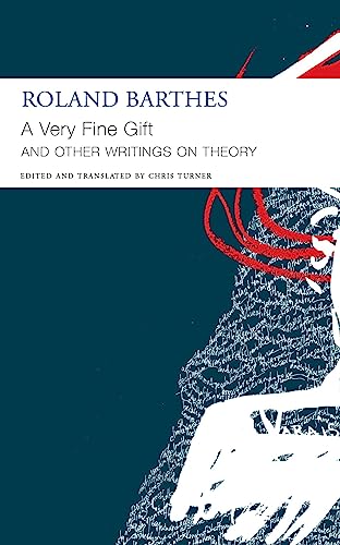 Book cover: “A Very Fine Gift” by Roland Barthes, with abstract art.