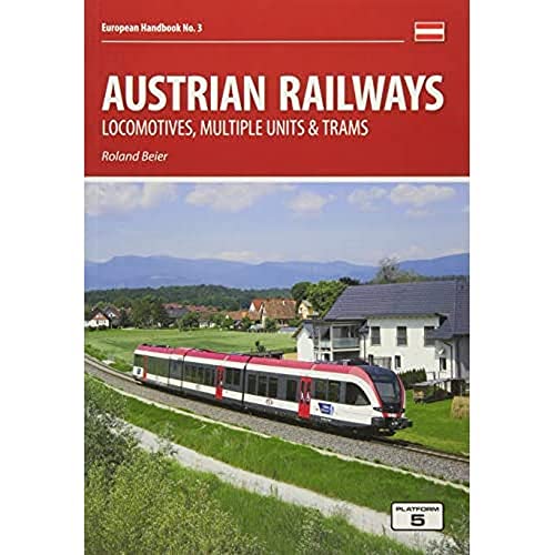 Book cover featuring a red and white Austrian train on tracks.