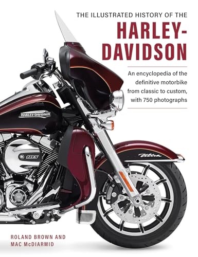 Book cover featuring a close-up of a red and chrome Harley-Davidson motorcycle.