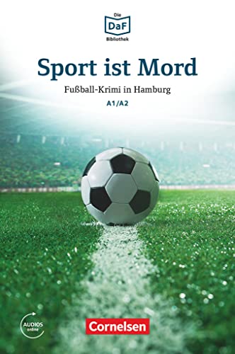 Book cover: soccer ball on a field with a stadium background.