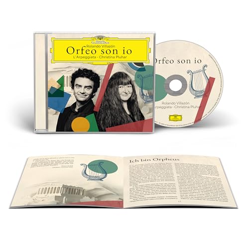CD case featuring Rolando Villazón and Christina Pluhar, with booklet open.