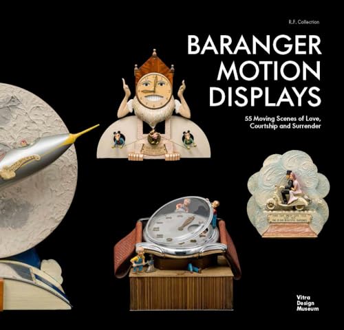 Book cover featuring whimsical, vintage mechanical displays and clockwork figures.