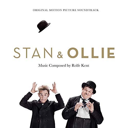 Stan & Ollie soundtrack cover featuring the comedic duo in suits.