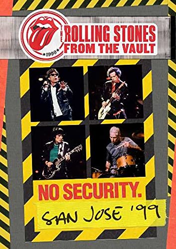 Rolling Stones “No Security” DVD cover featuring concert photos from 1999.