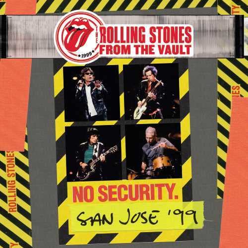 Rolling Stones "No Security" San Jose '99 vinyl record cover with band photos.