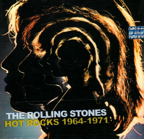 Silhouettes of faces with “The Rolling Stones Hot Rocks 1964-1971” text.