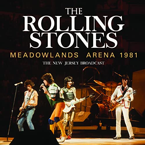 The Rolling Stones performing live on stage in 1981, CD cover.