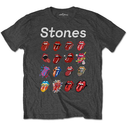 Black Rolling Stones t-shirt with graphic design, size XXX-Large.