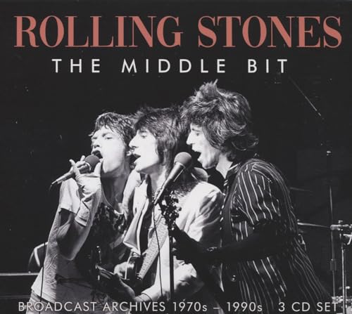 The Rolling Stones album cover, “The Middle Bit,” featuring three musicians.