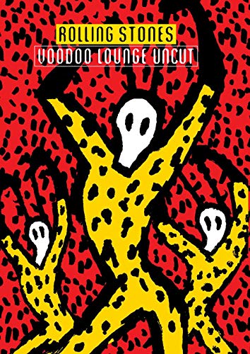 DVD cover for Rolling Stones’ “Voodoo Lounge Uncut” with abstract art.