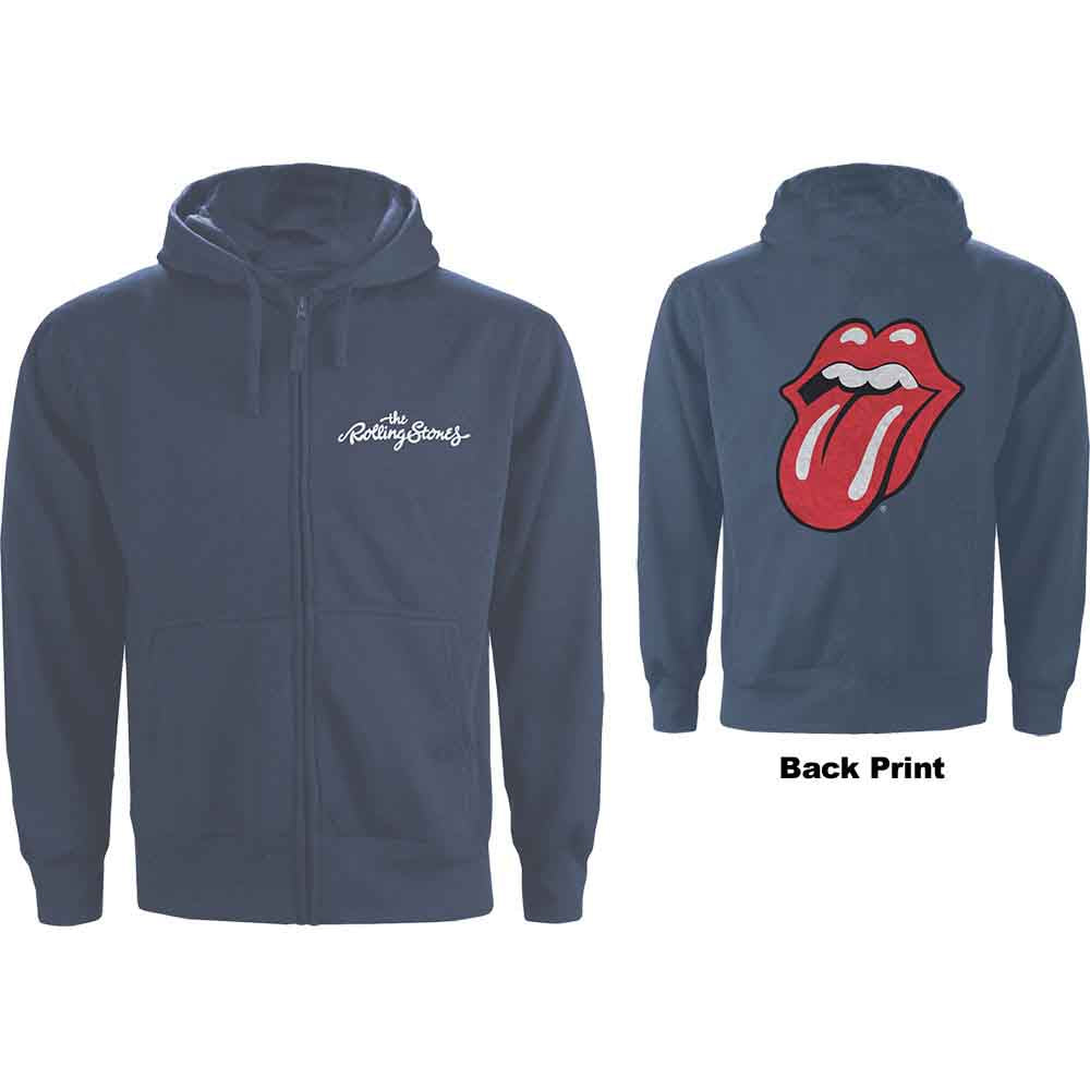 The Rolling Stones Unisex Zipped Hoodie: Classic Tongue