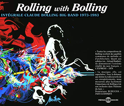 CD cover for "Rolling With Bolling" featuring abstract colorful artwork and a silhouette.