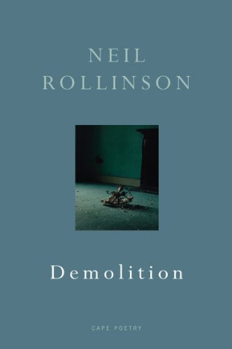 Book cover: "Demolition" by Neil Rollinson, with broken glass image.
