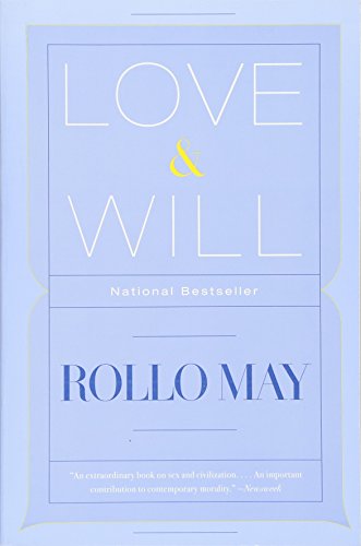 Book cover: "Love & Will" by Rollo May, light blue and white.