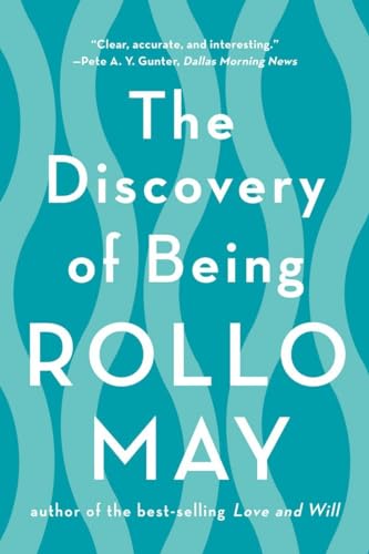 Book cover: “The Discovery of Being” by Rollo May, teal and white.