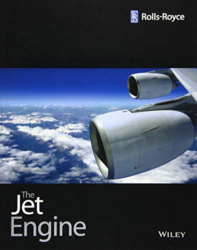 Book cover titled The Jet Engine showing a Rolls-Royce jet engine above the clouds.