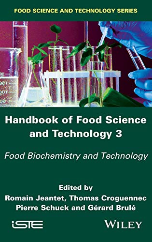 Book cover: "Handbook of Food Science and Technology 3" with lab imagery.