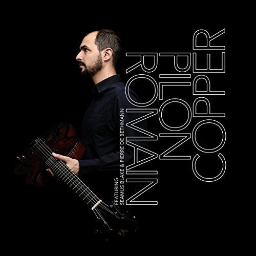 CD cover featuring Romain Pilon in profile with a guitar.