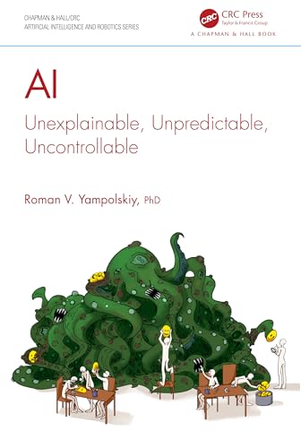 Book cover with AI title and illustration of a monstrous green form.
