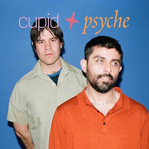 Album cover featuring two men with the text "cupid psyche".