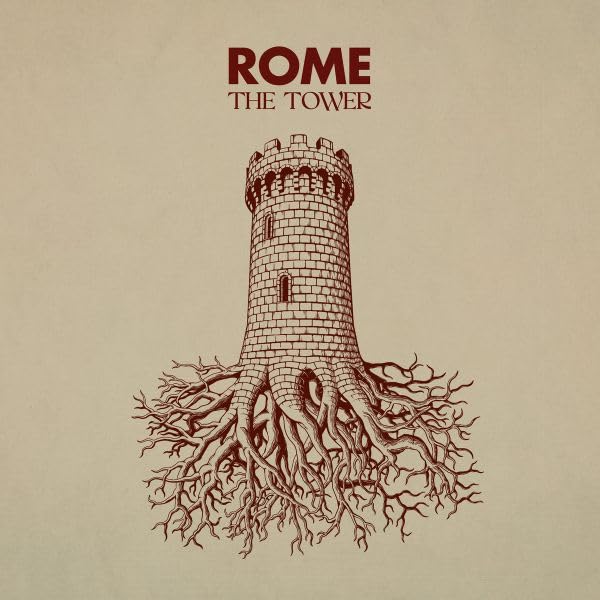 CD cover for Rome’s “The Tower” featuring a sketched tower with roots.