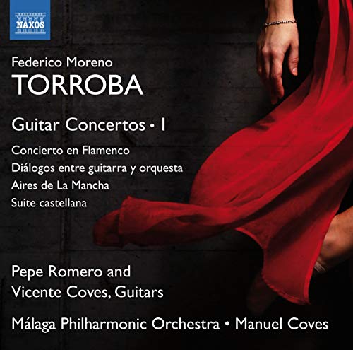 CD cover featuring a flamenco dancer’s red dress and guitarists’ names.