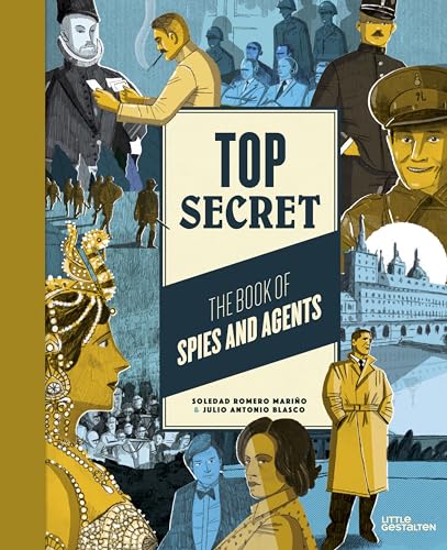 Book cover featuring illustrated portraits of historical spies and agents.