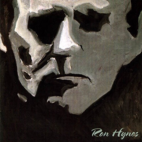 Abstract black and white portrait of a man, album cover for Ron Hynes.