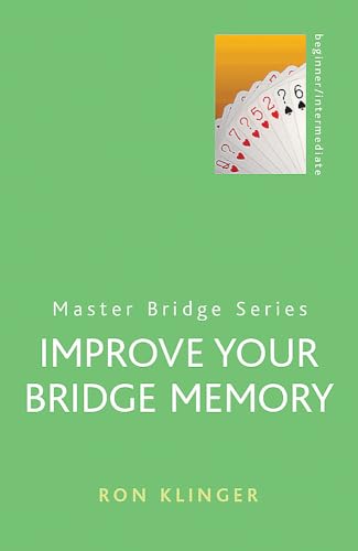 Green book cover with playing cards and white text: "Improve Your Bridge Memory".