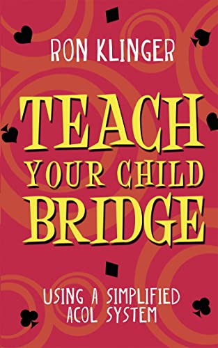 Book cover: "Teach Your Child Bridge" with card suit graphics.