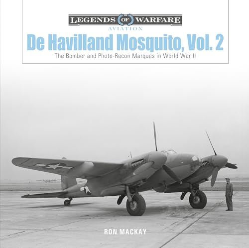 Black and white photo of a De Havilland Mosquito aircraft on a runway.