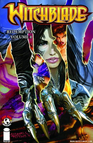 Comic book cover featuring a woman with long dark hair and metallic claws.