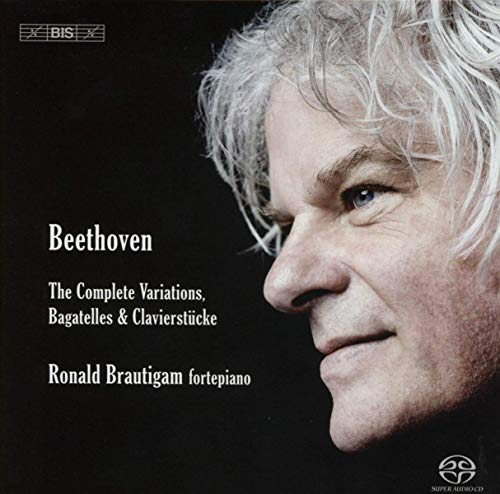 CD cover featuring Ronald Brautigam, pianist, and Beethoven’s music.