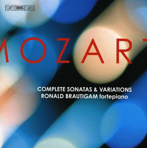 CD cover for Mozart keyboard sonatas performed by Ronald Brautigam.