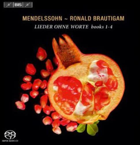 Album cover featuring a halved pomegranate with scattered seeds against a black background.