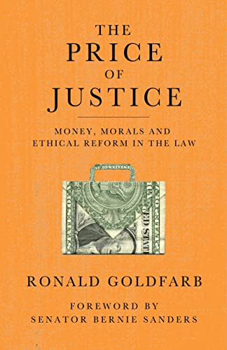 Book cover: "The Price of Justice" with a dollar bill briefcase image.