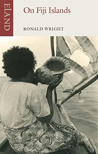 Book cover: a Fijian person holding a shell, with text "On Fiji Islands".