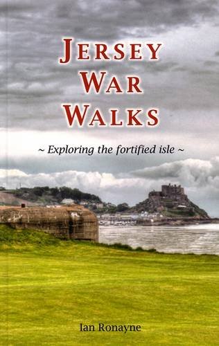 Book cover: “Jersey War Walks” with a coastal fortress image.