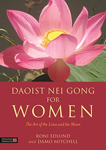 Book cover featuring a pink lotus flower and title “Daoist Nei Gong for Women”.