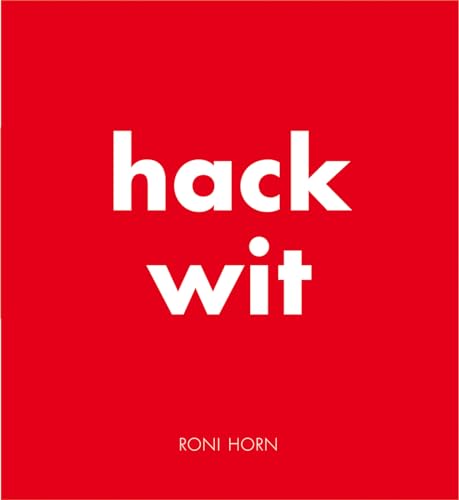 Red book cover with white text “hack wit” and author’s name below.