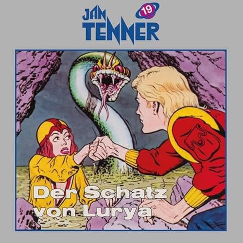 CD cover: comic illustration of people facing a snake in a landscape.