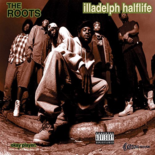 The Roots’ “Illadelph Halflife” vinyl album cover featuring the band members.