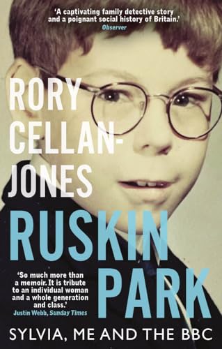 Book cover: portrait of a young boy with glasses, title "Ruskin Park".