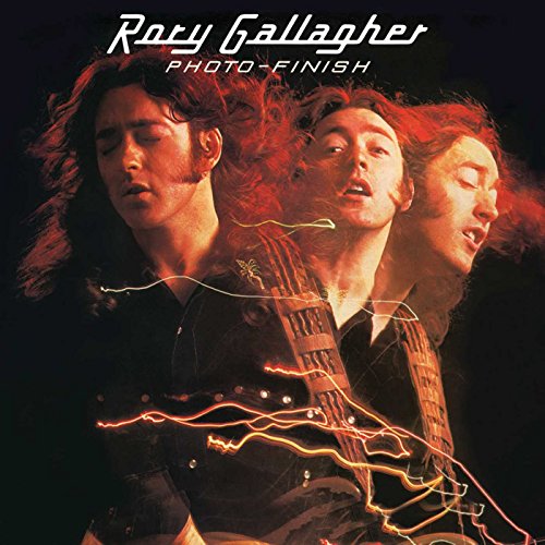 Rory Gallagher Photo-Finish album cover featuring multiple motion-blurred exposures of the musician playing guitar.