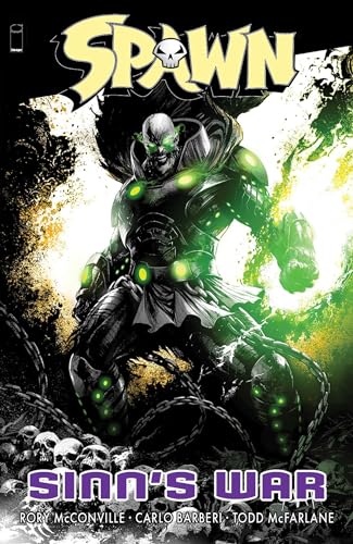 Spawn comic book cover featuring the character in dark, armored attire.