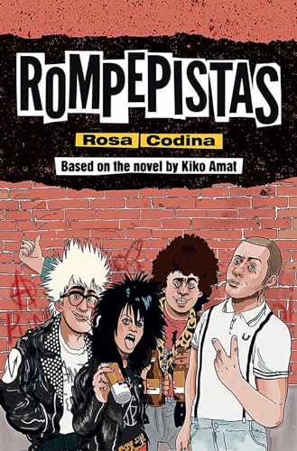 Comic book cover featuring four young people in front of a brick wall.
