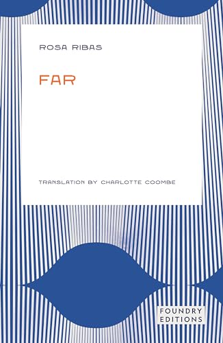 Book cover with white rectangle, blue stripes, and orange title "FAR".