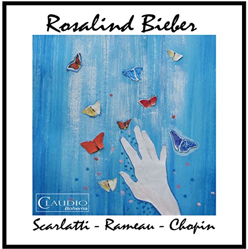 The image shows a DVD cover with a white hand and butterflies on a blue background.